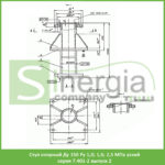 Стул опорный Ду 150 Ру 1,0; 1,6; 2,5 МПа узкий